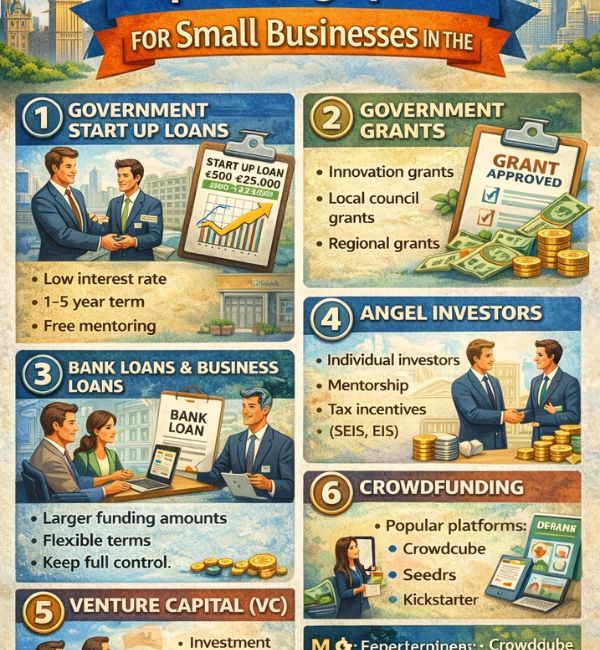 Best Financing sources to start a business in the UK